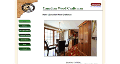 Desktop Screenshot of canadianwoodcraftsman.com